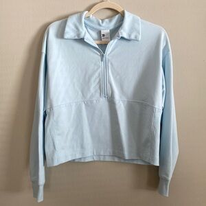 Cropped Quarter Zip Athletic Top